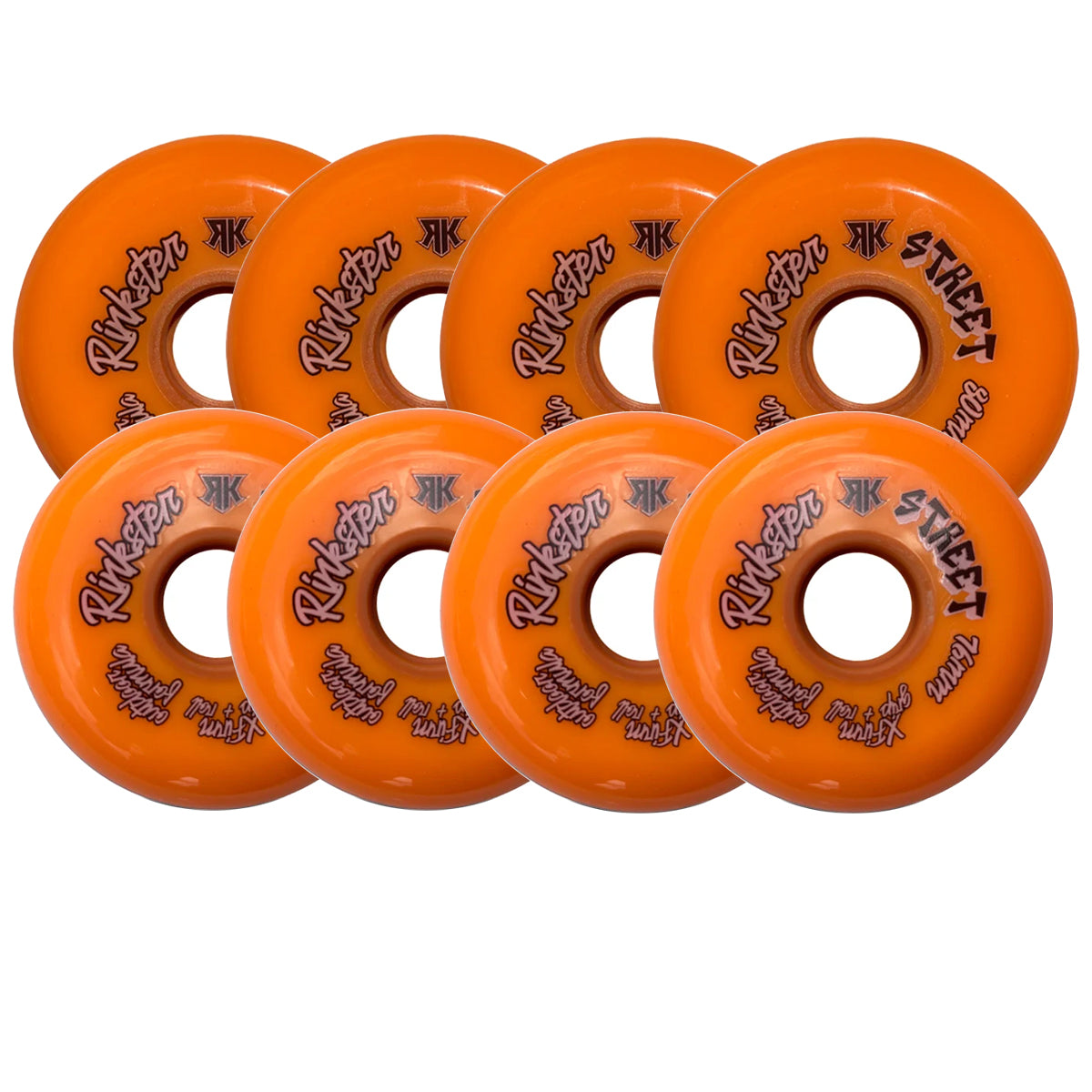 Rink Rat Roller Hockey Wheels Rinkster Street Outdoor X-Firm 8-Pack