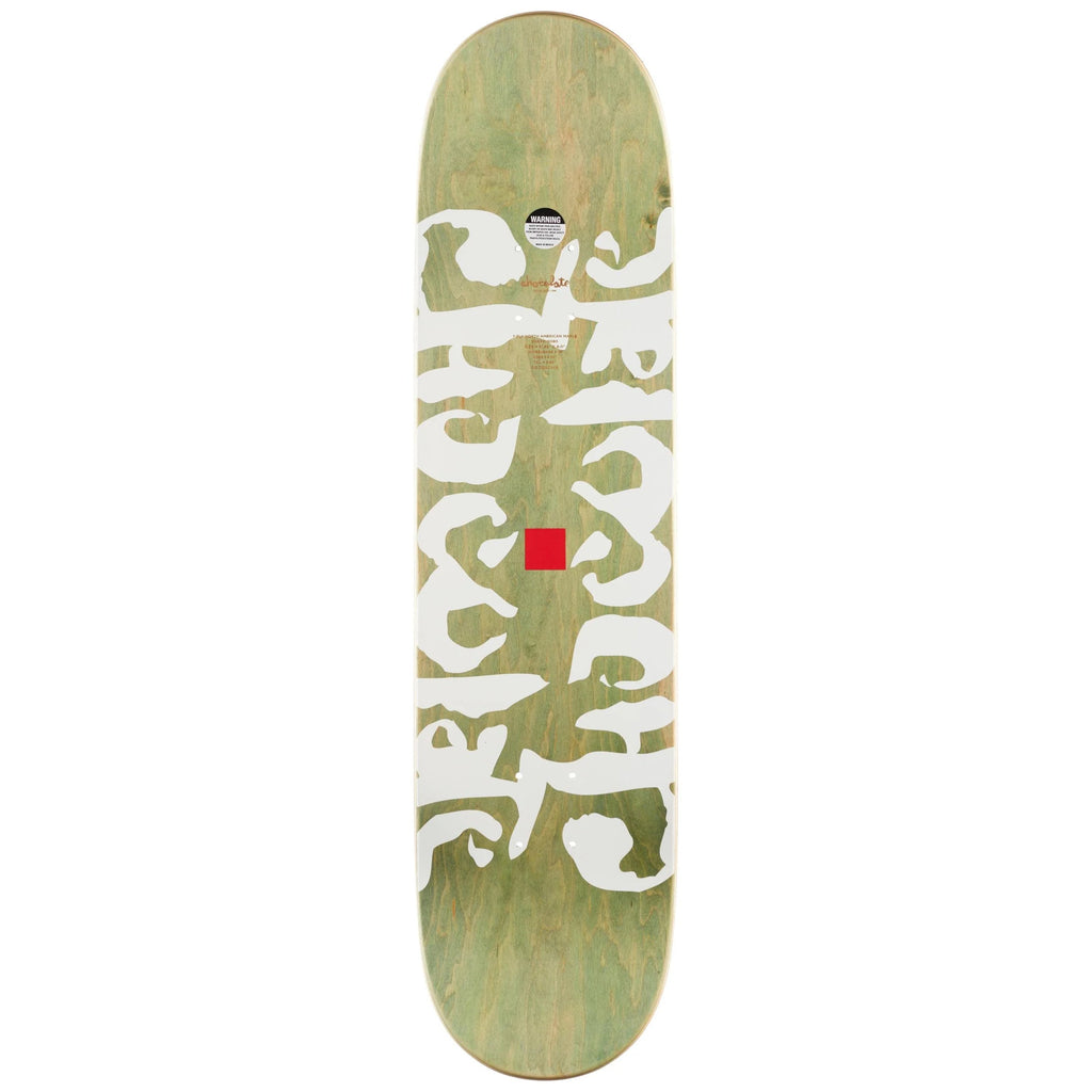 Chocolate Skateboard Deck Chris Roberts Ink Blot Twin Green 8.0" x 31.88"