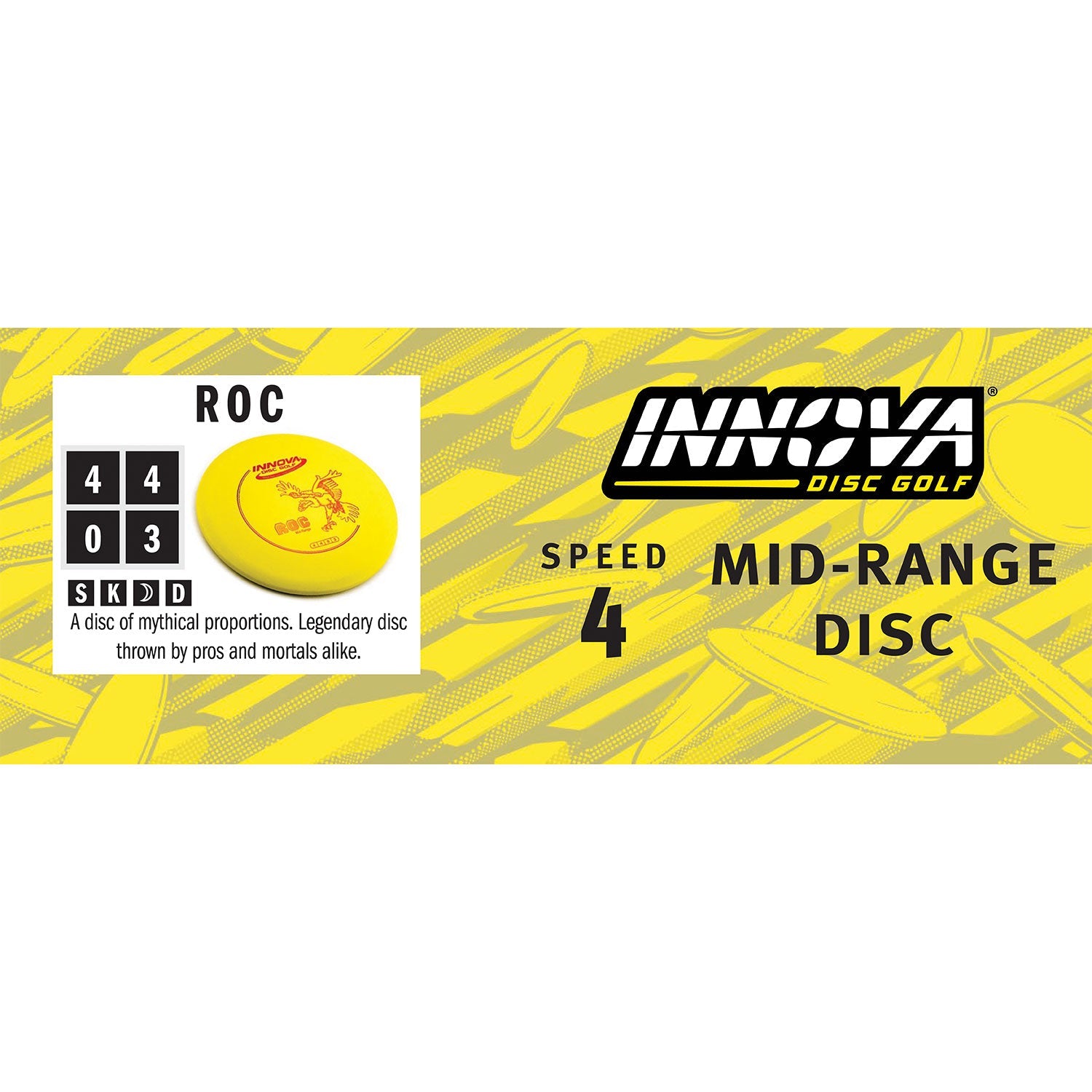 Innova Disc Golf DX Glow Roc Midrange Disc 4/4/0/3 - Choose Exact Disc