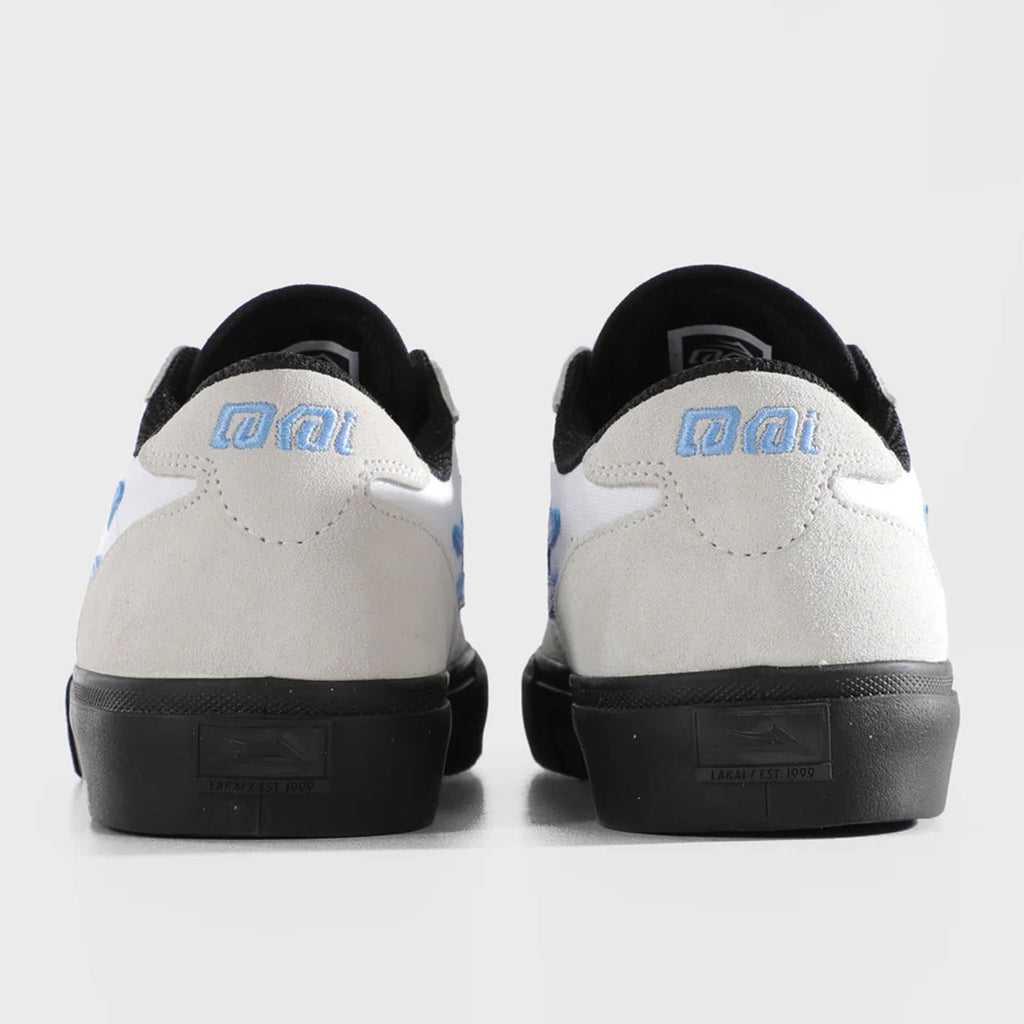 Lakai Skateboard Shoes Manchester White Black Sky