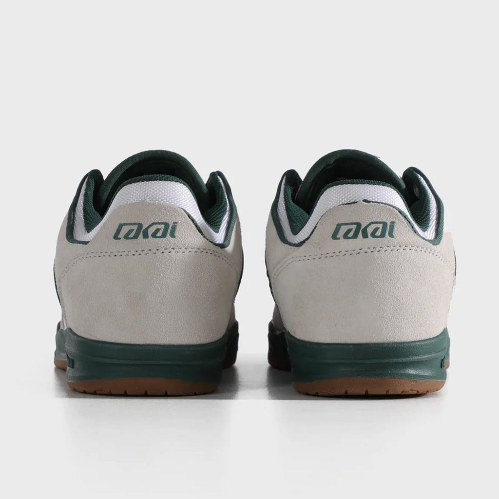 Lakai Skateboard Shoes Telford Low Elite White Suede Cordura Spruce