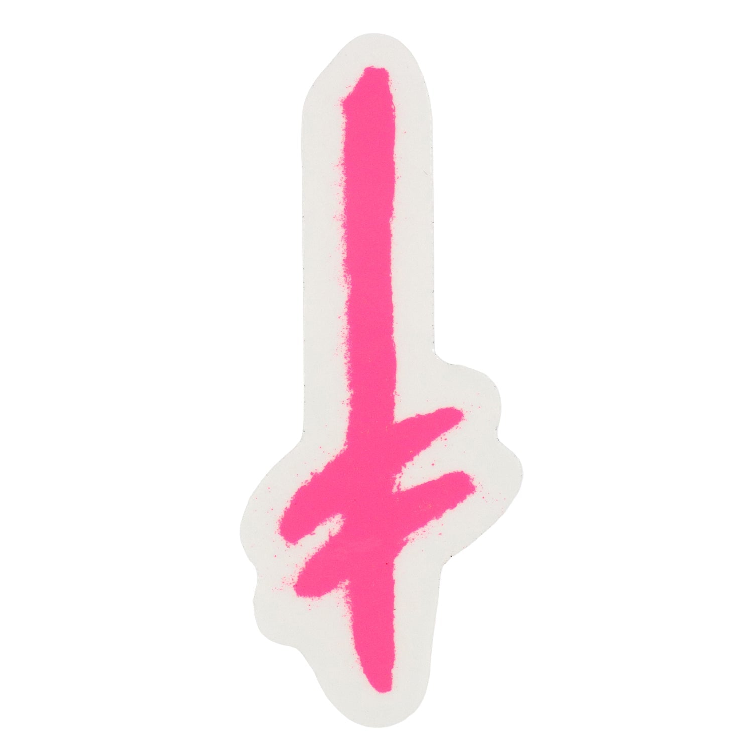 Deathwish Skateboards Sticker Gang Logo Mylar Pink 2.5" x 5.5"
