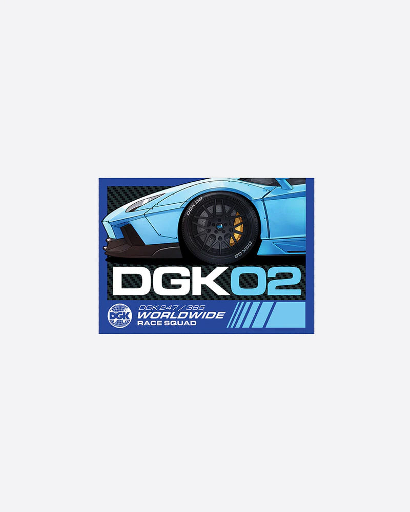DGK Skateboards Sticker Turbo 4.25" x 3.5"