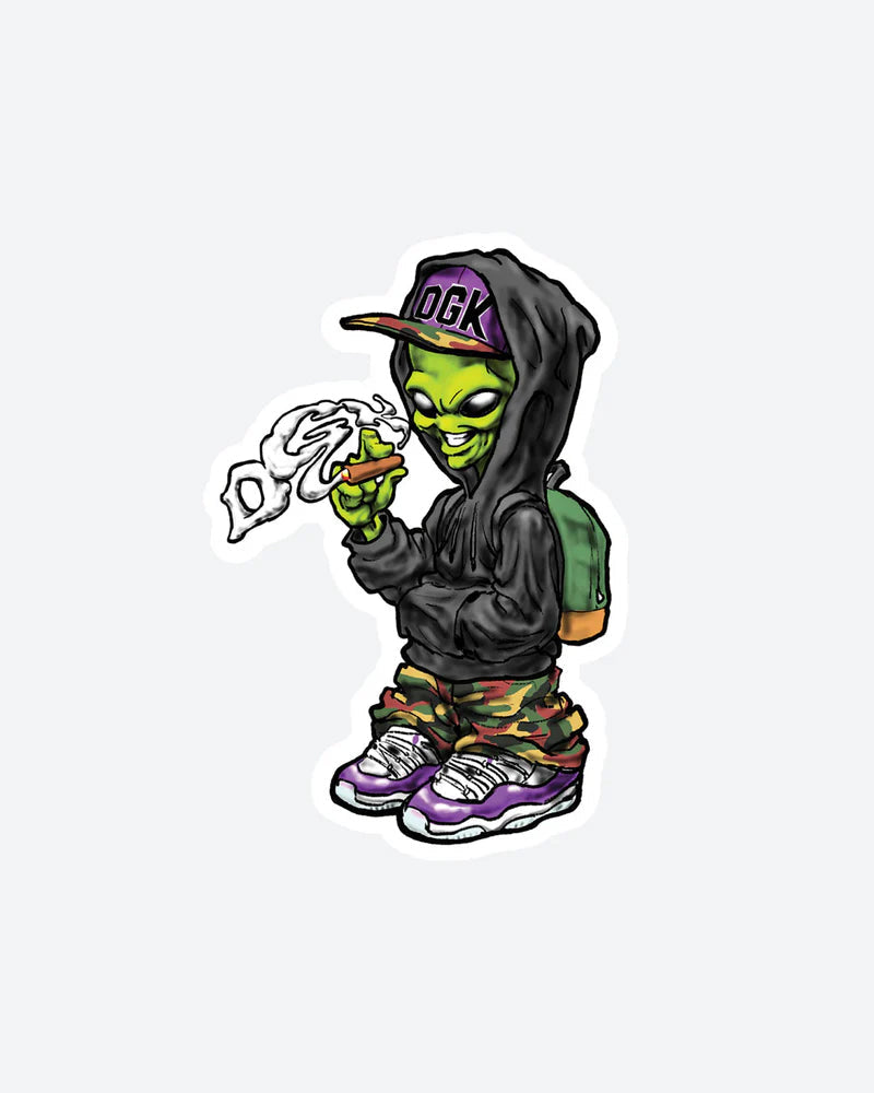 DGK Skateboards Sticker Martian 2" x 4"