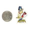 Hook Ups Skateboards Sticker - Mini Size - Geisha 2 1.25" x 1.625"