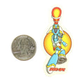 Hook Ups Skateboards Sticker - Mini Size - Transformer Guy 1.5" x 2.5"
