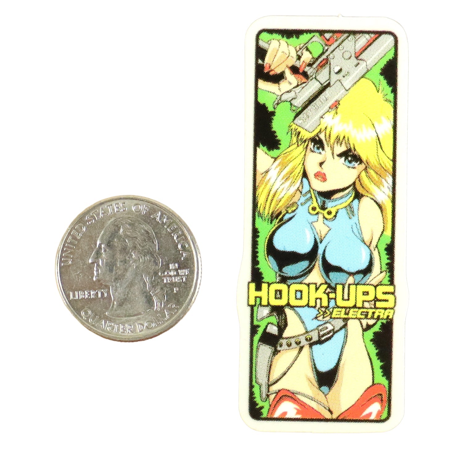 Hook Ups Skateboards Sticker - Mini Size - Electra 1.125" x 2.625"