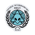 Alien Workshop Skateboards Sticker AWOL Blue 3.5" x 4"