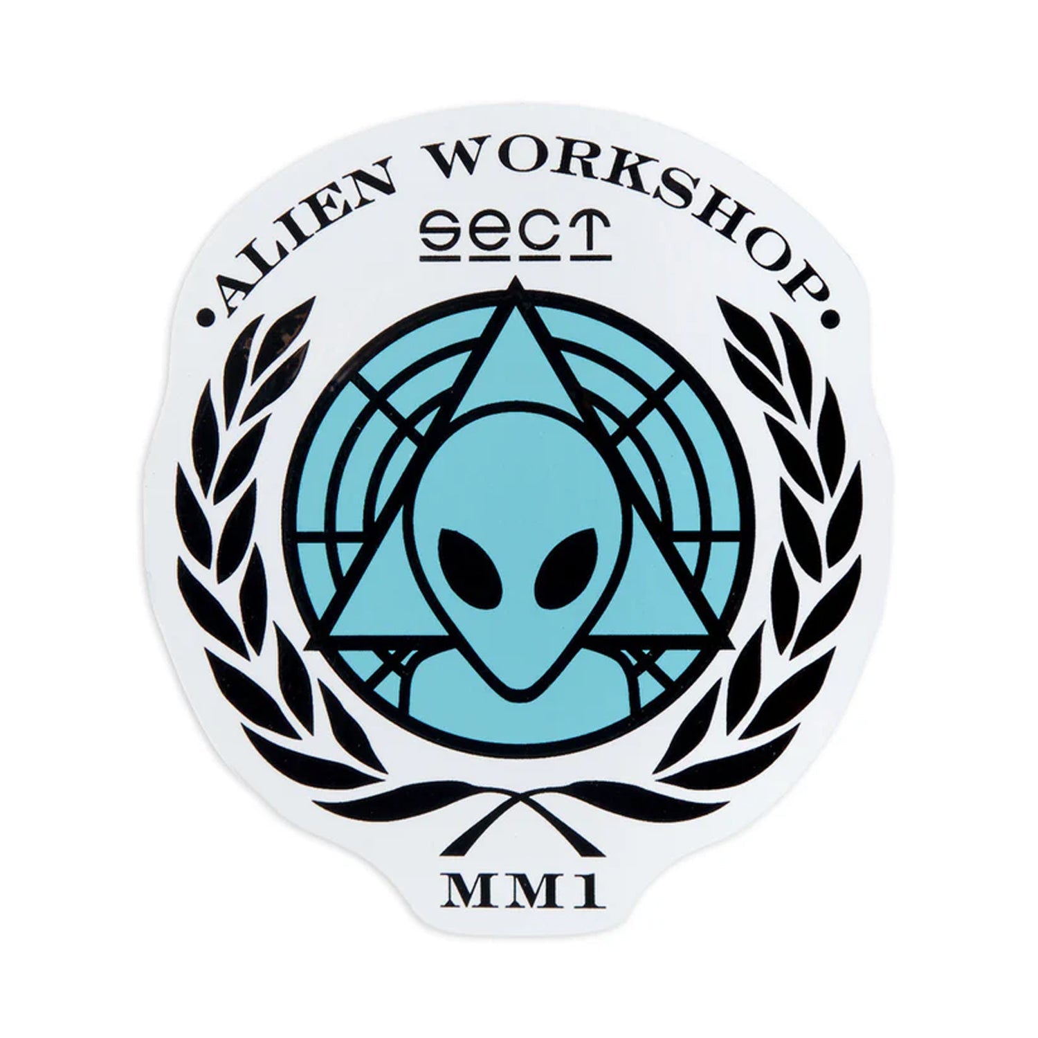 Alien Workshop Skateboards Sticker AWOL Blue 3.5" x 4"