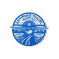Anti Hero Skateboard Sticker Travel Bureau Blue 4.25" x 3.75"