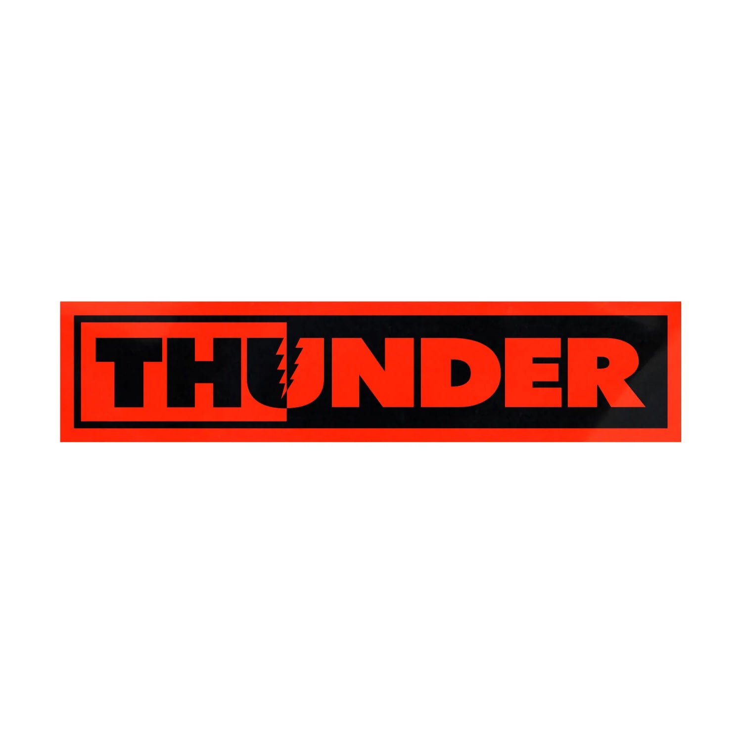 Thunder Skateboard Sticker Bolts Red 5" x 1.2"