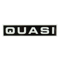Quasi Skateboards Sticker Logo Rectangle Black/White 6" x 1.25"