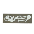 Quasi Skateboards Sticker Logo White/Chrome 4.75" x 1.6"