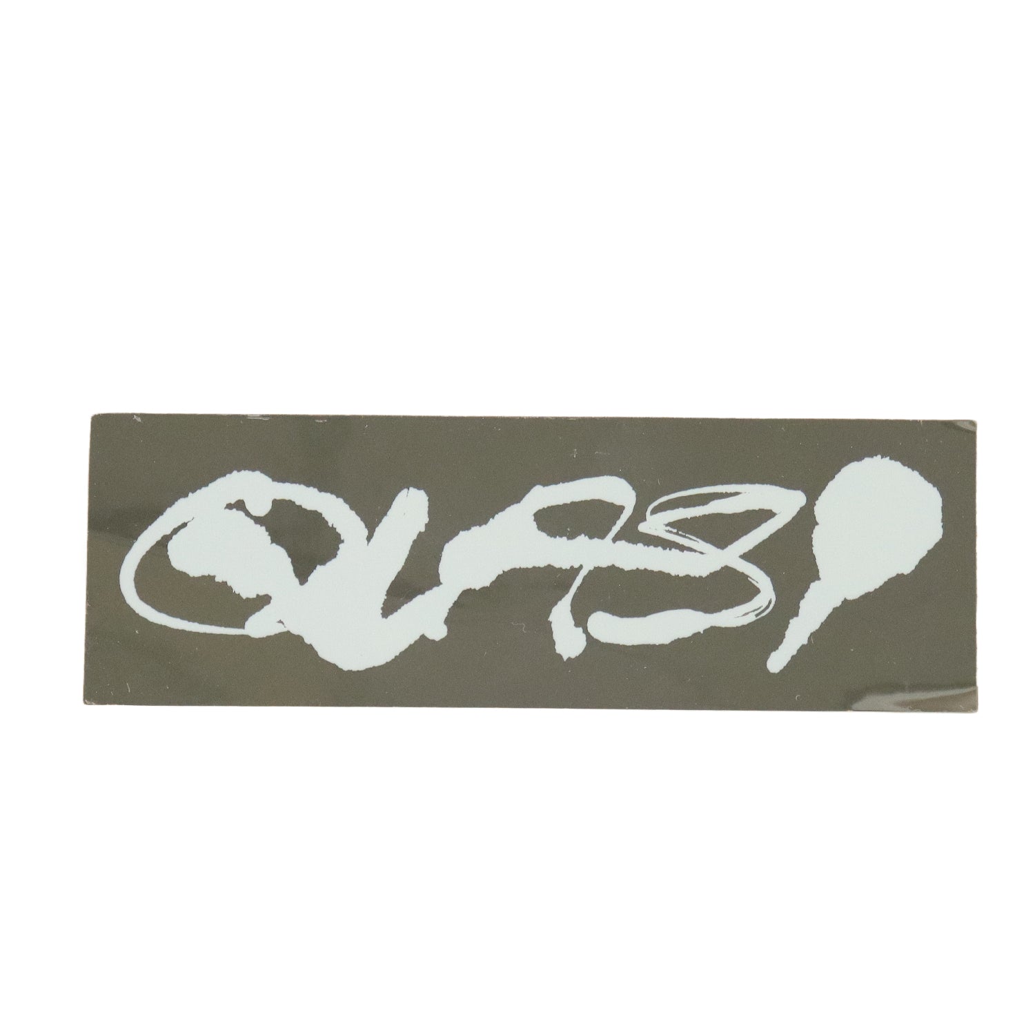 Quasi Skateboards Sticker Logo White/Chrome 4.75" x 1.6"