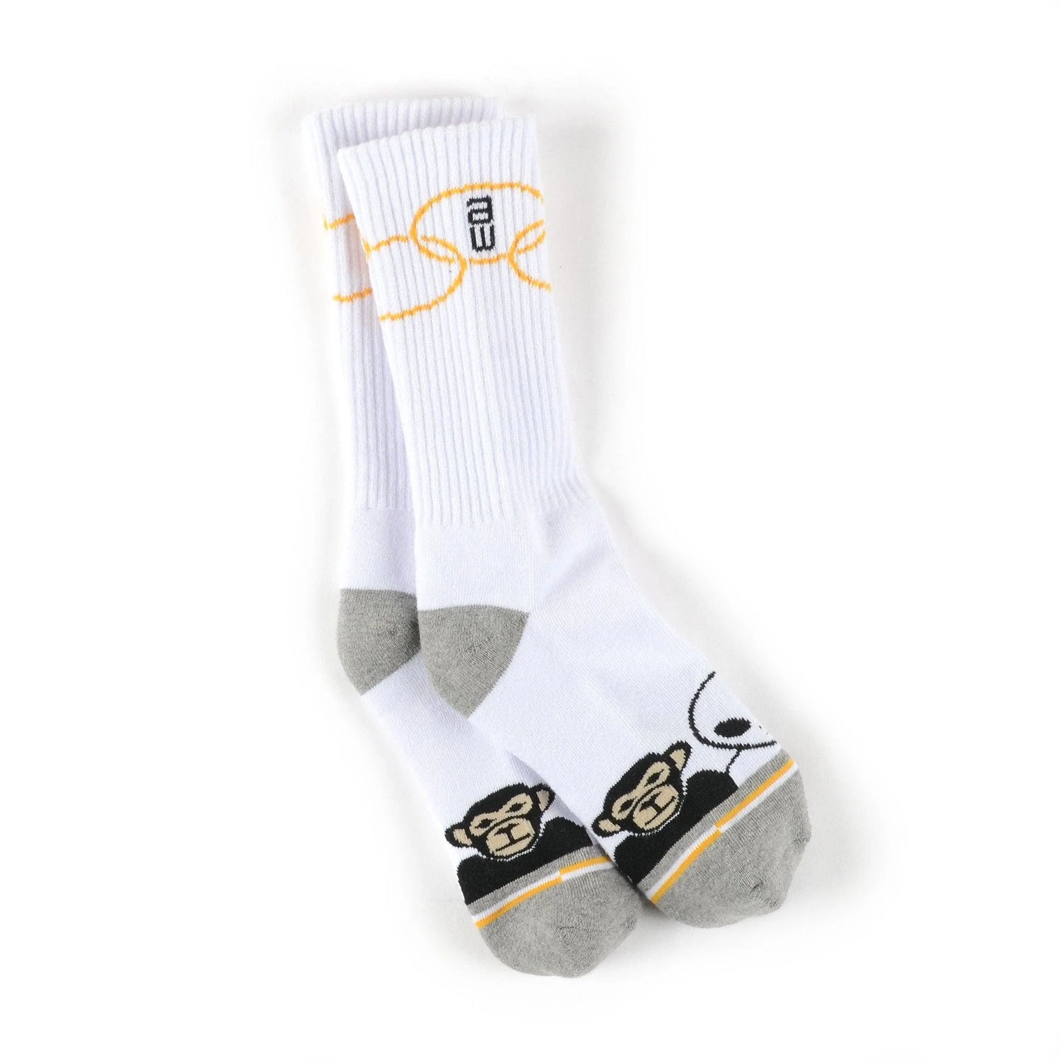 Alien Workshop Skateboards Socks Missing Link White