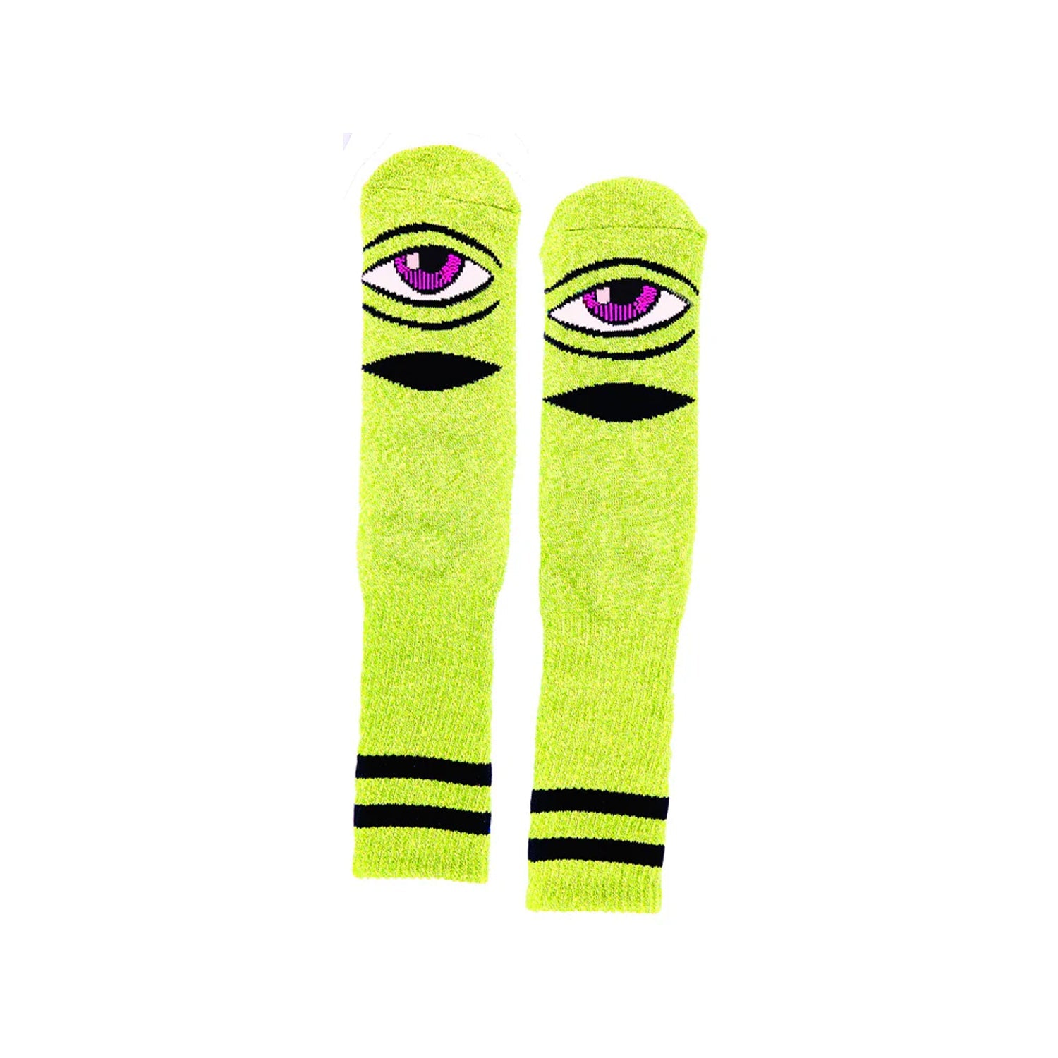 Toy Machine Skateboards Socks Sect Eye Heather Day Glow (Yellow)