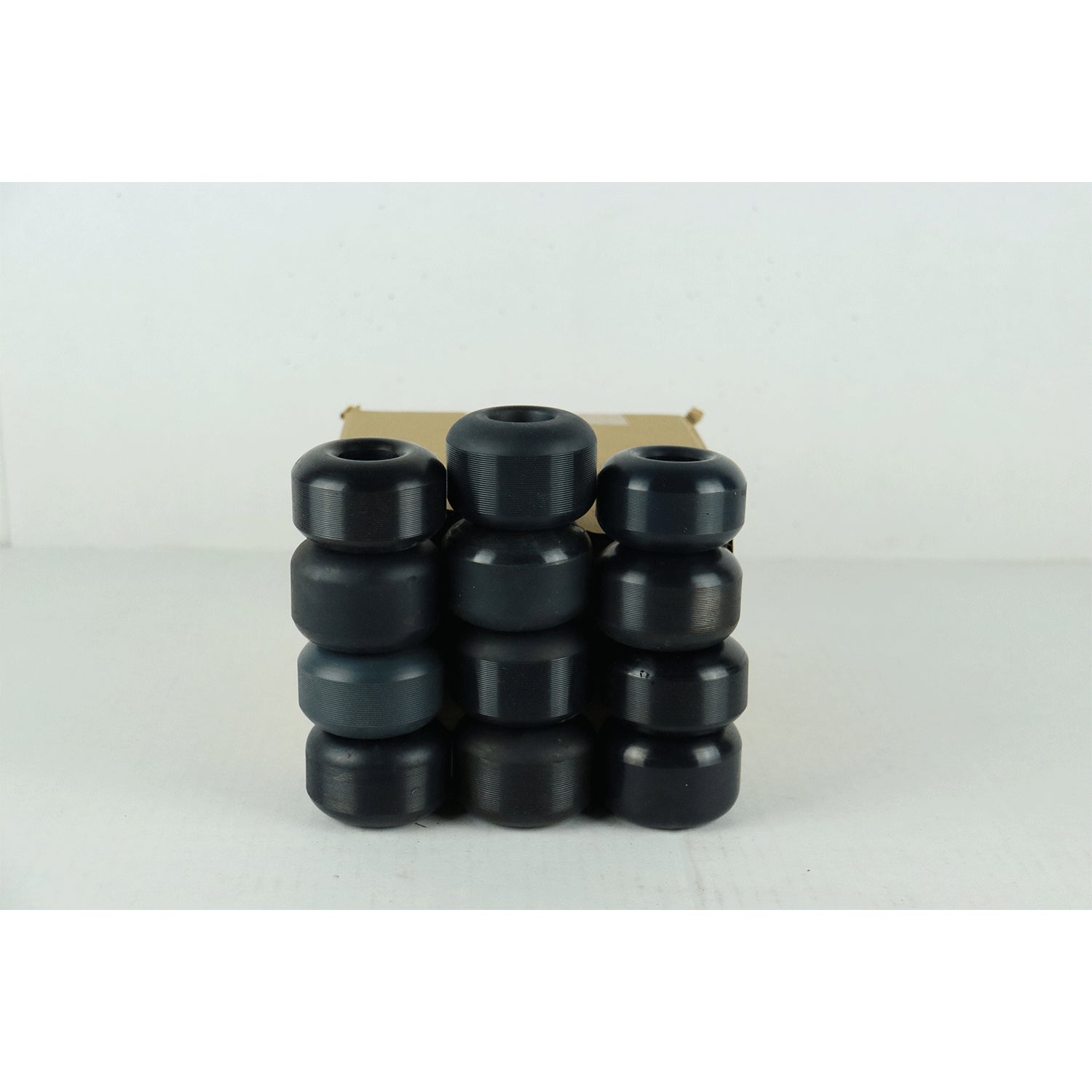 Blemished Box of 54mm Blank Blue Skateboard Wheels - 12 Wheels in Box
