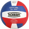 Tachikara Institutional QualityComposite Leather Volleyball,Royal-White