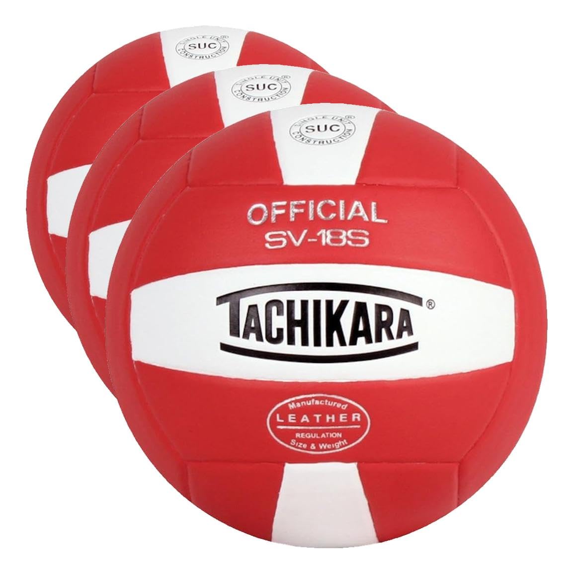 Tachikara Institutional QualityComposite Leather Volleyball,Royal-White