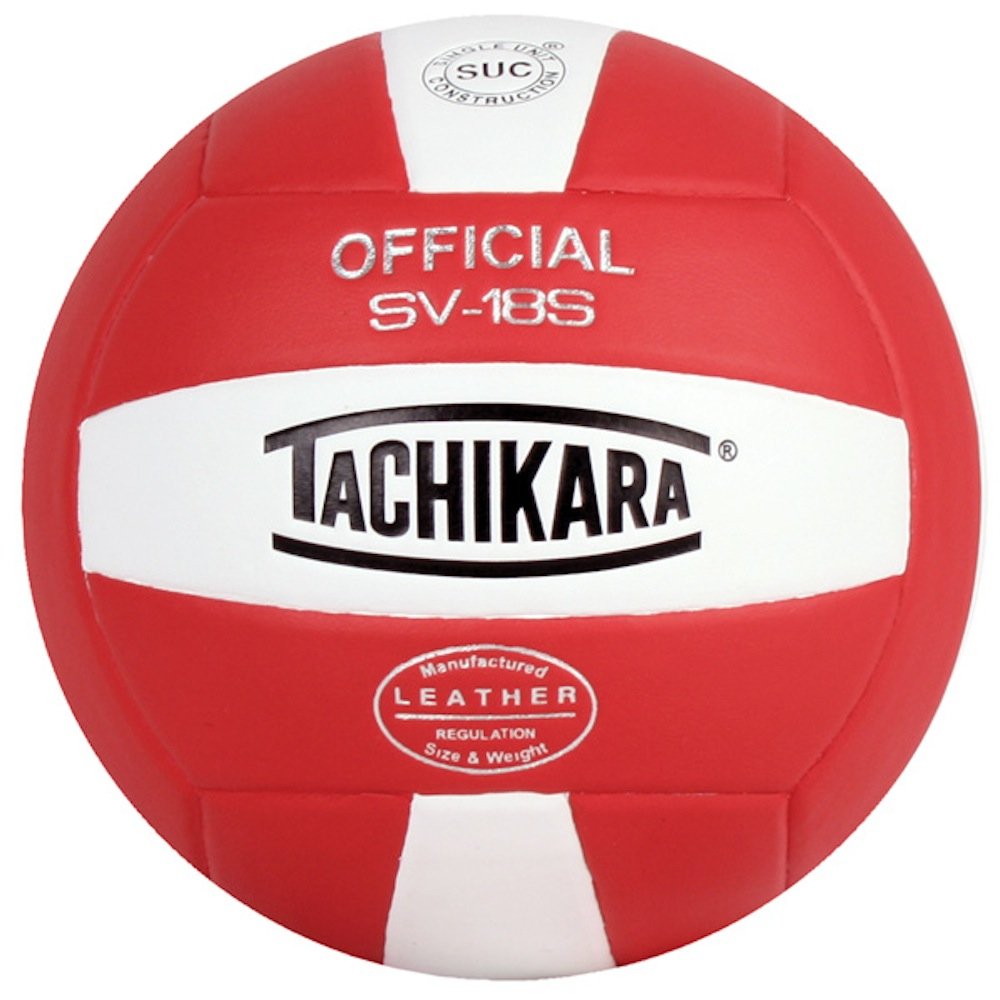 Tachikara Institutional QualityComposite Leather Volleyball,Royal-White