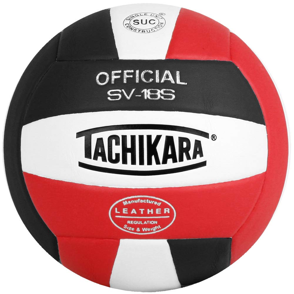 Tachikara Institutional QualityComposite Leather Volleyball,Royal-White