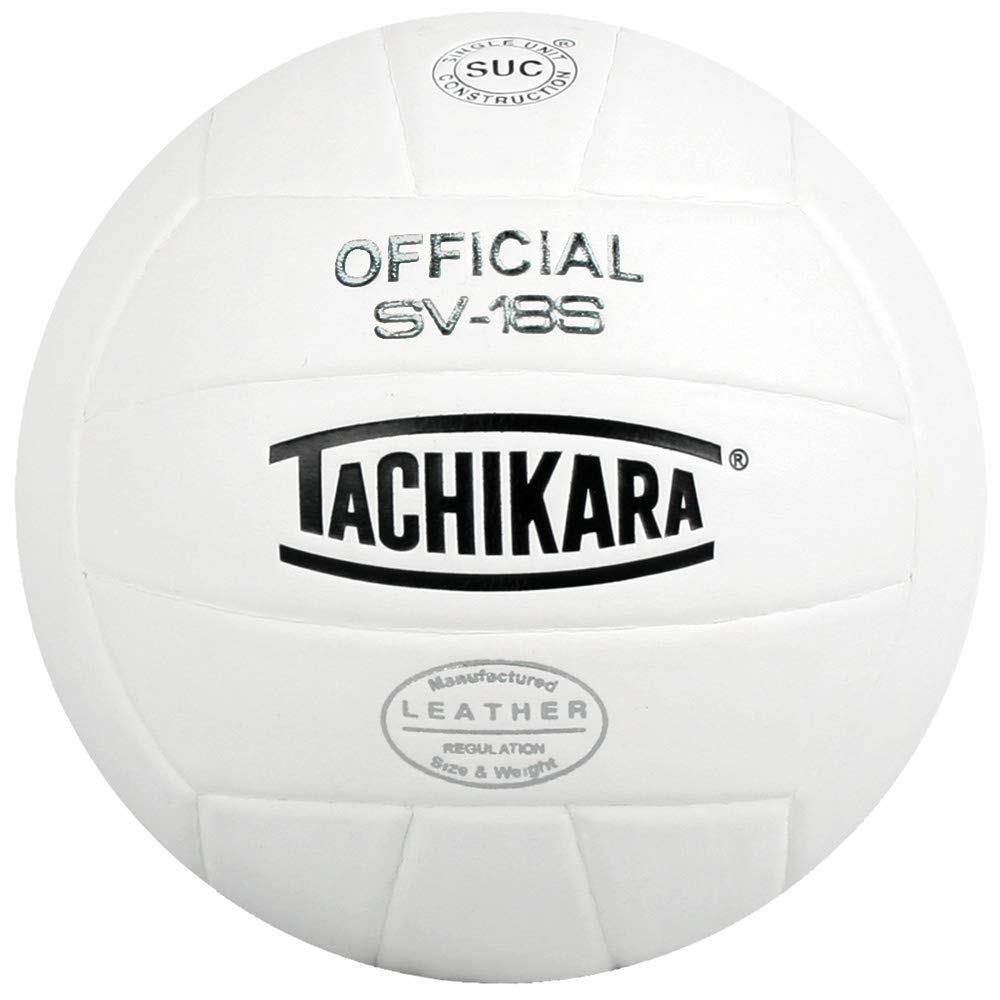 Tachikara Institutional QualityComposite Leather Volleyball,Royal-White