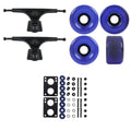 Slant Longboard Trucks with 70mm Wheels, Abec 7 Bearings, Hardware, and Risers