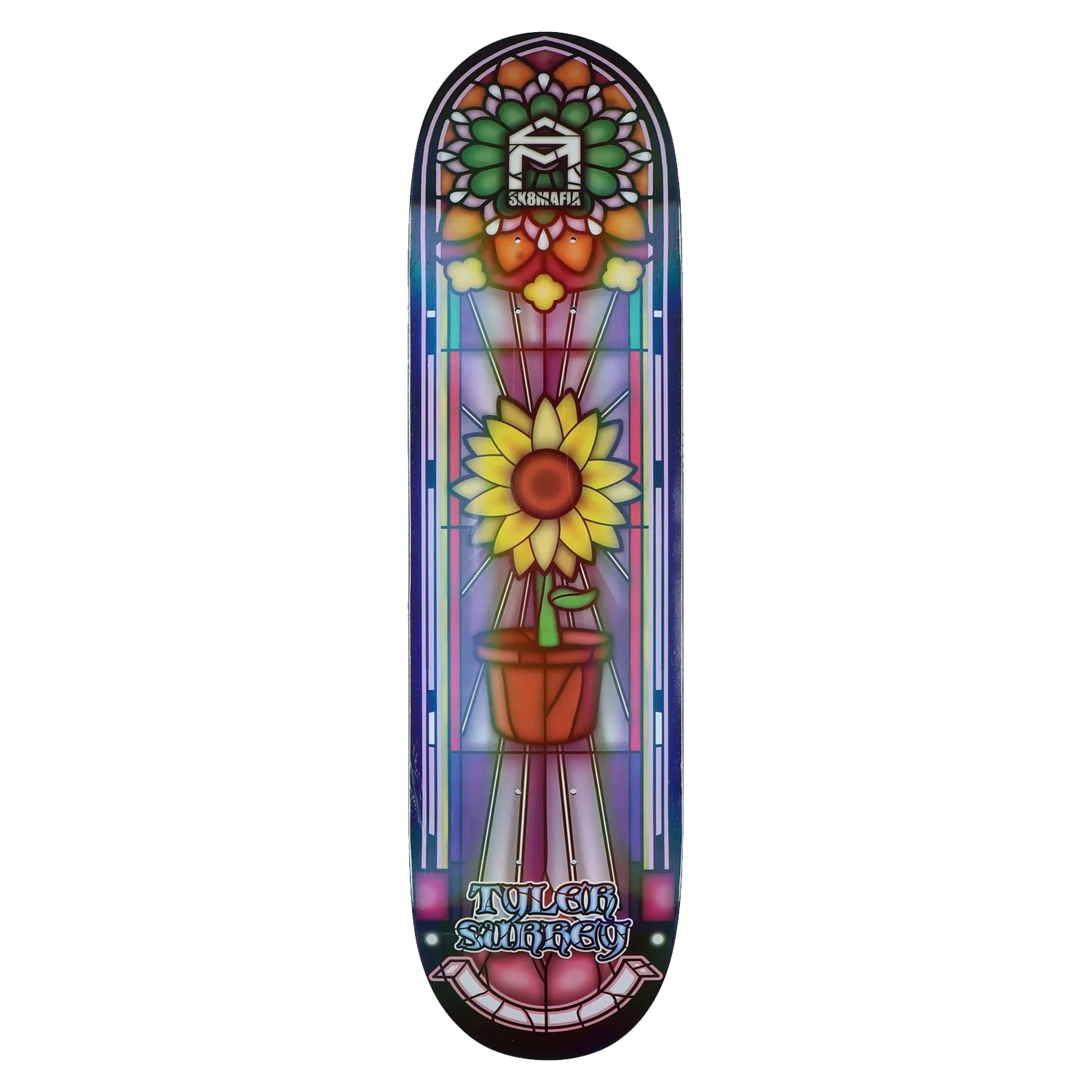 Skate Mafia Skateboard Complete Surrey Stained Glass 8.25" x 32"
