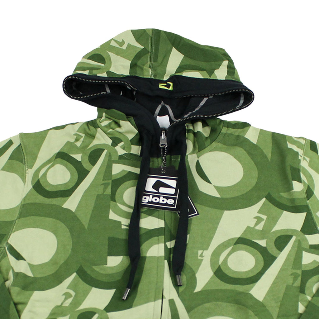 Globe Shoes Hoodie Damien Reversible Zip Black/Camo