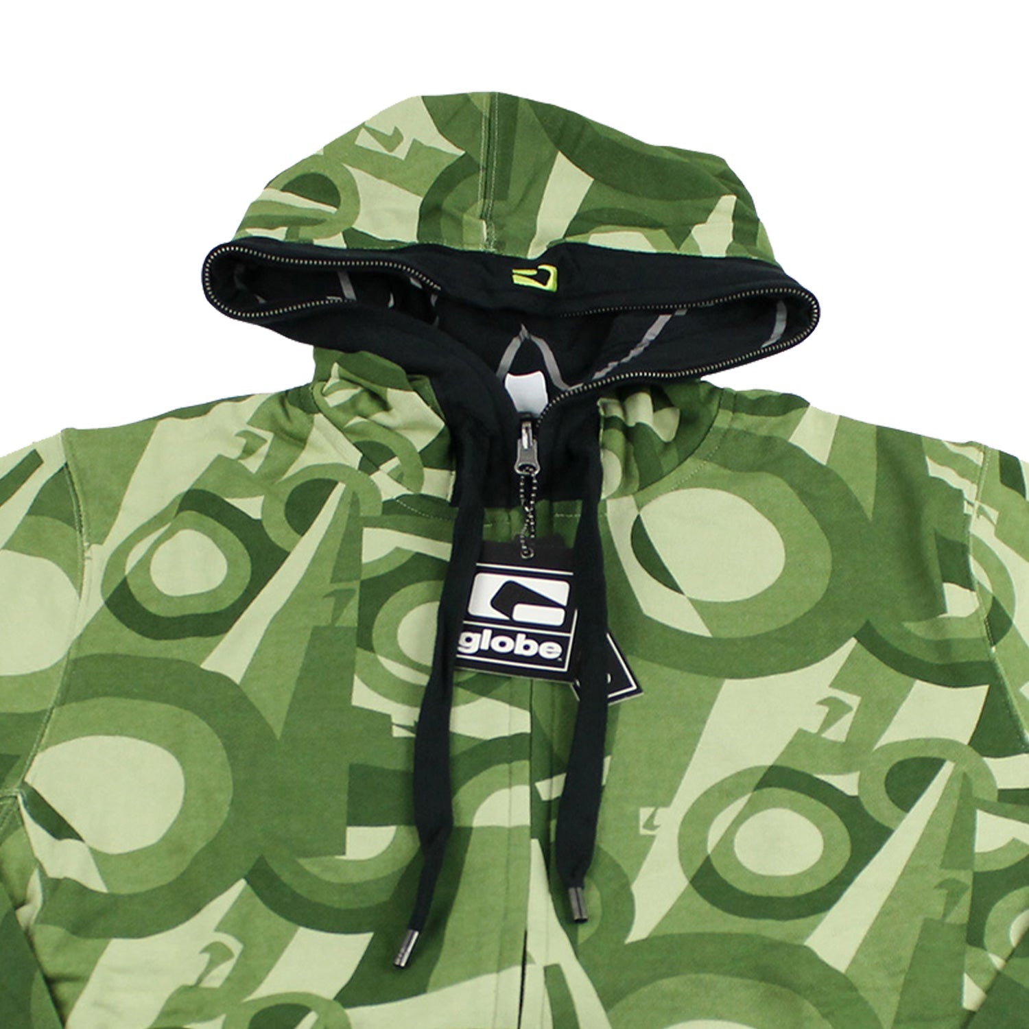 Globe Shoes Hoodie Damien Reversible Zip Black/Camo