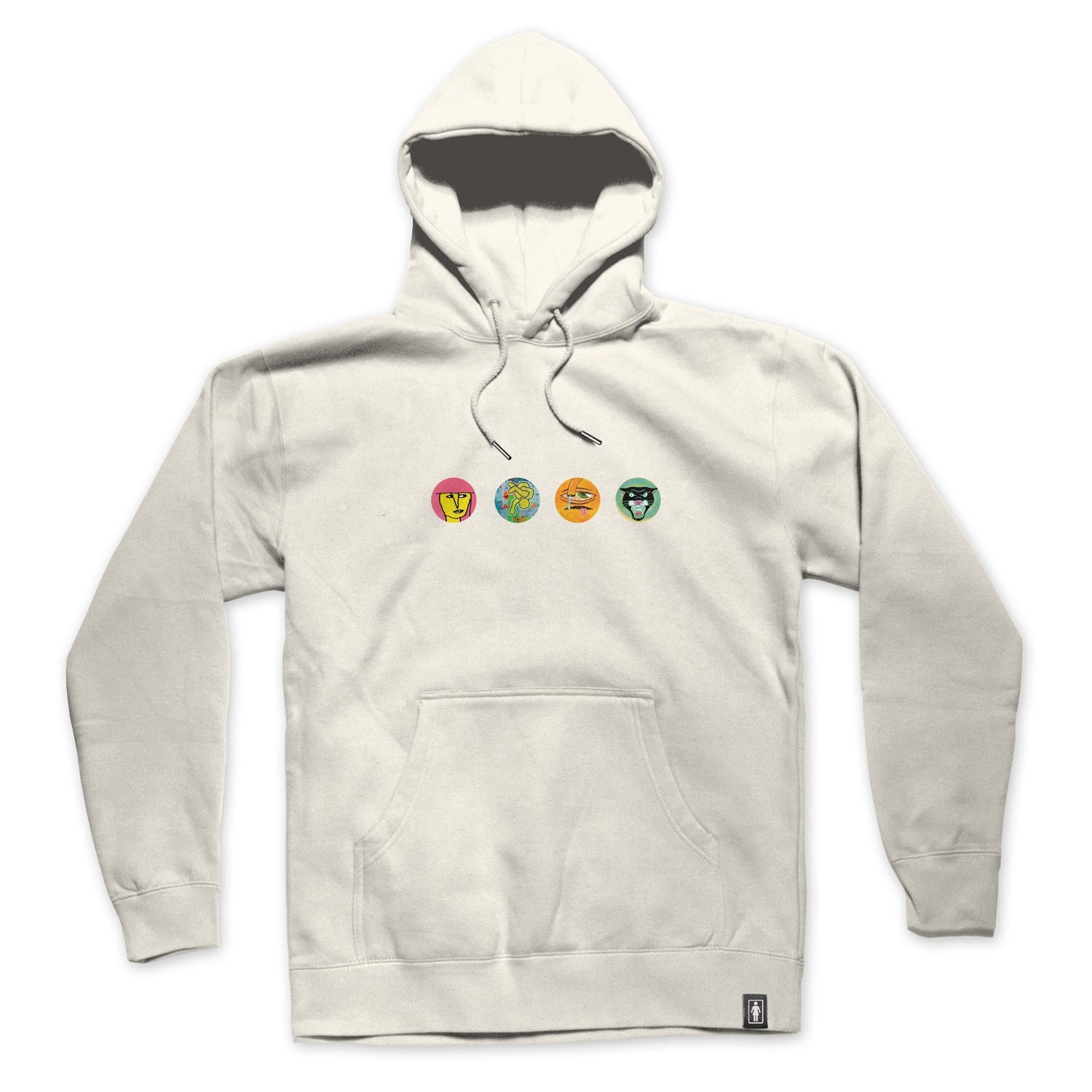 Girl Skateboards Hoody Legend Heads Bone
