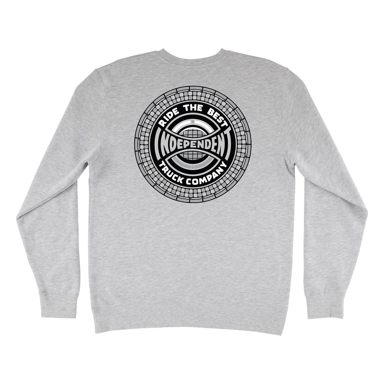 Independent Trucks Hoody Tile Span Embroidered Crew Grey Heather