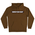 Independent Trucks Hoody Bar Logo Pullover Brown