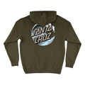 Santa Cruz Skateboards Hoody Wave Dot Pullover Army/Light Blue