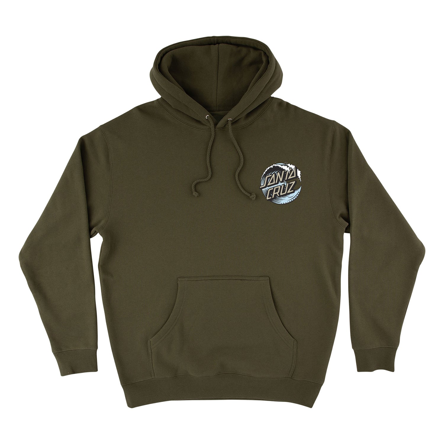 Santa Cruz Skateboards Hoody Wave Dot Pullover Army/Light Blue