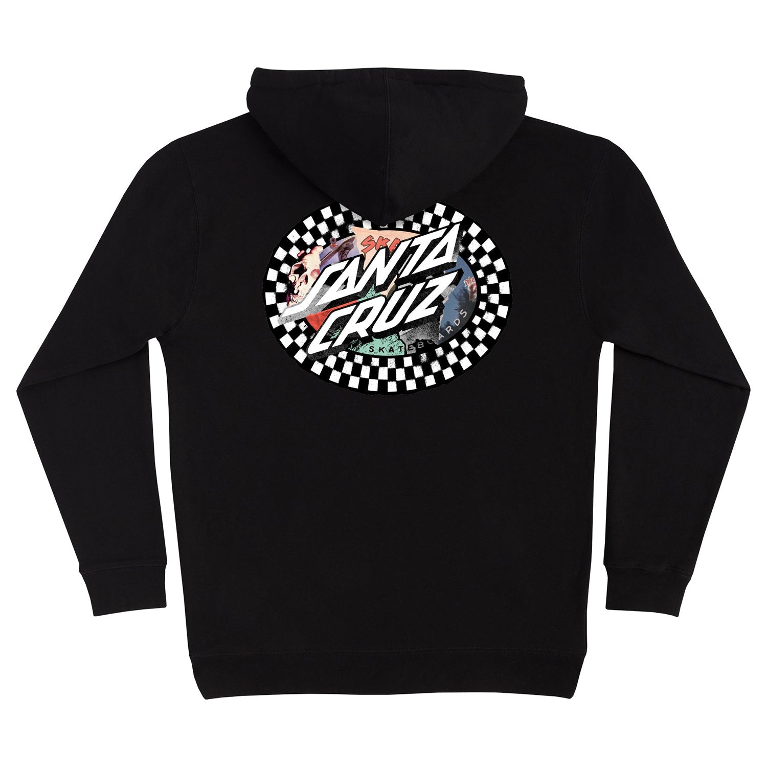 Santa Cruz Skateboards Hoody Collage Oval Dot Pullover Black