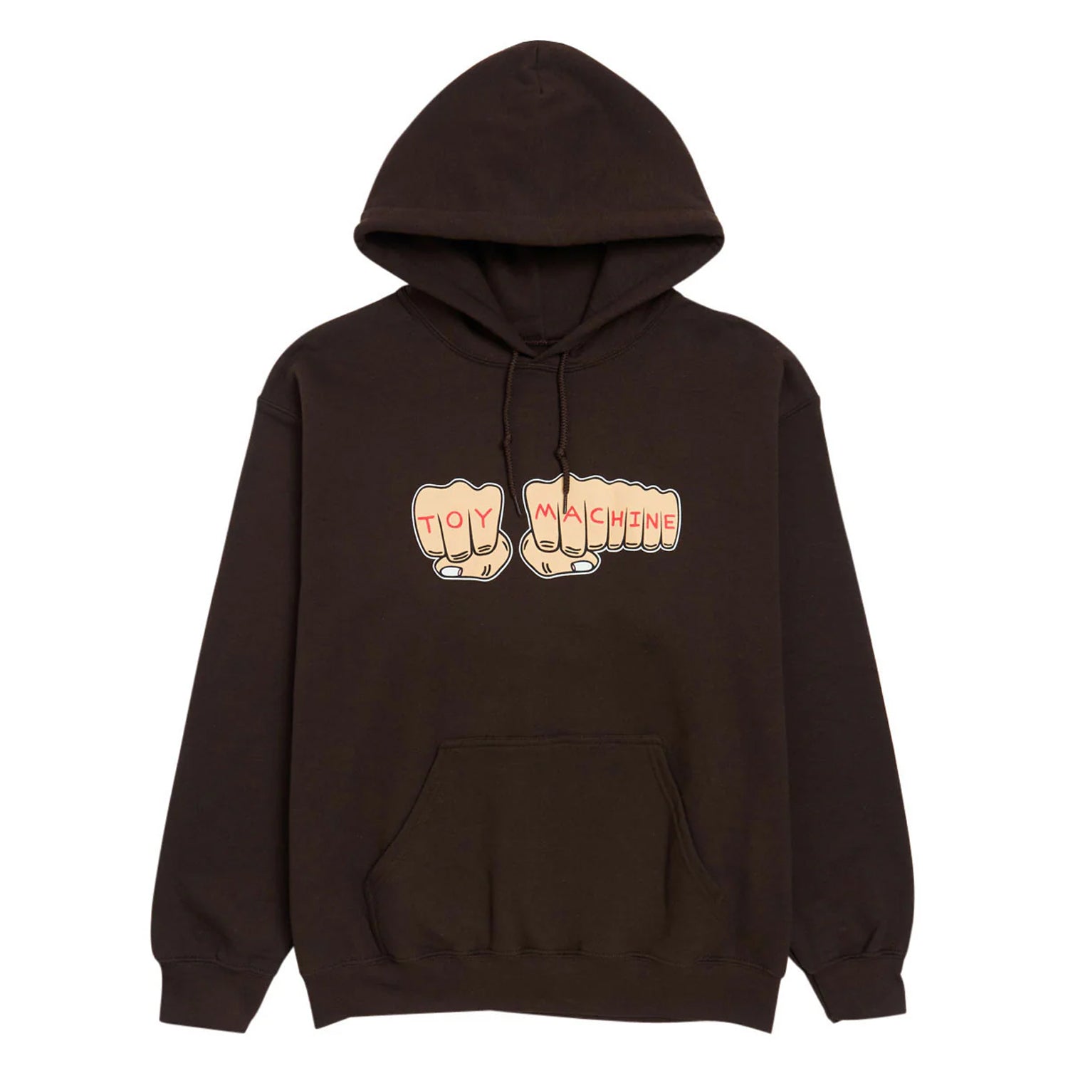 Toy Machine Skateboards Hoody Fists Brown