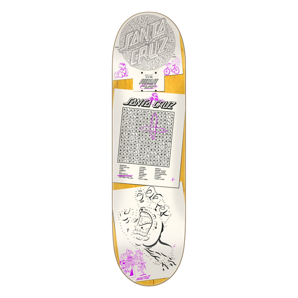Santa Cruz Skateboard Complete Delfino Scribble FeelBase 8.25" x 31"