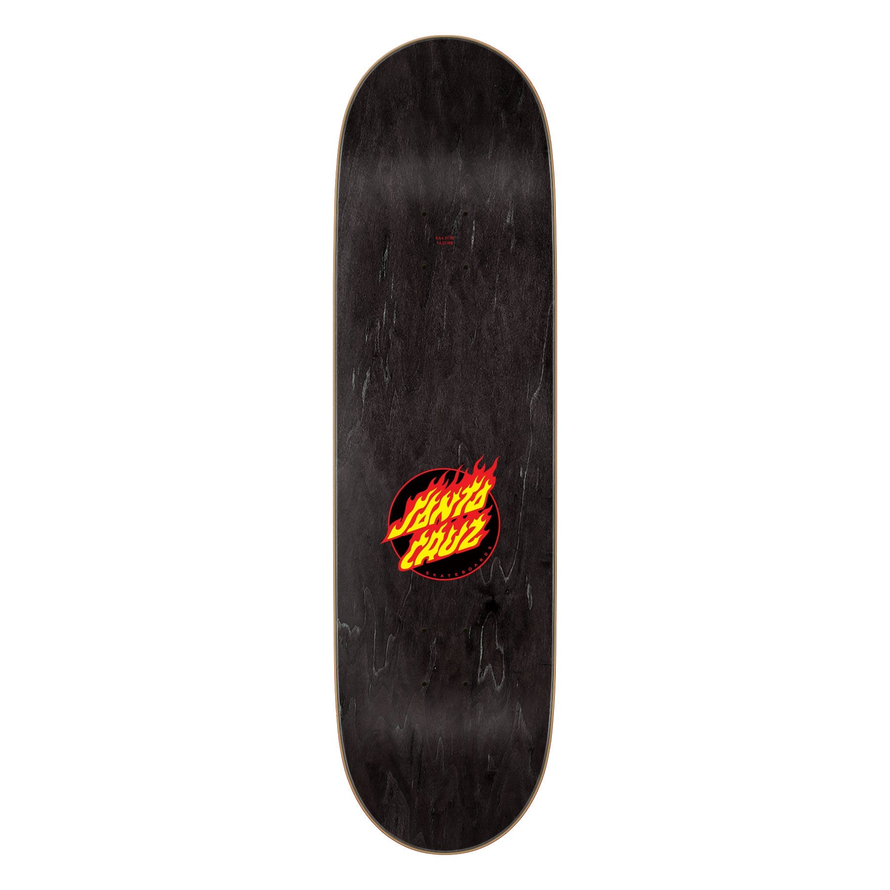 Santa Cruz Skateboard Complete Flame Dot 8.6" x 31.95"