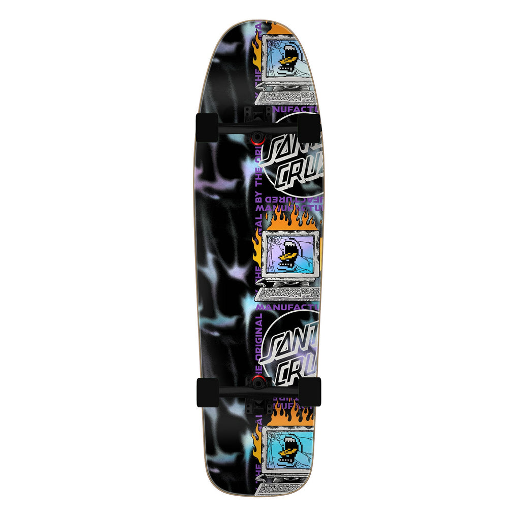 Santa Cruz Skateboard Cruiser Self Destruct Black 9.8" x 36.02"
