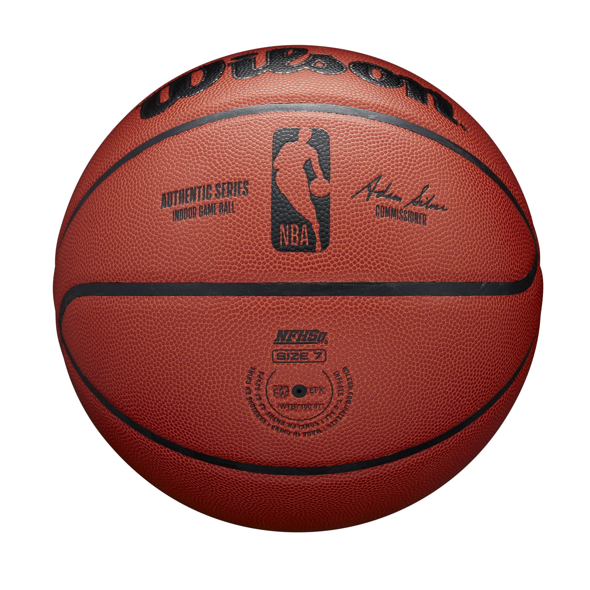 WILSON NBA Authentic IndoorCompetition Basketballs - Size 6and Size 7
