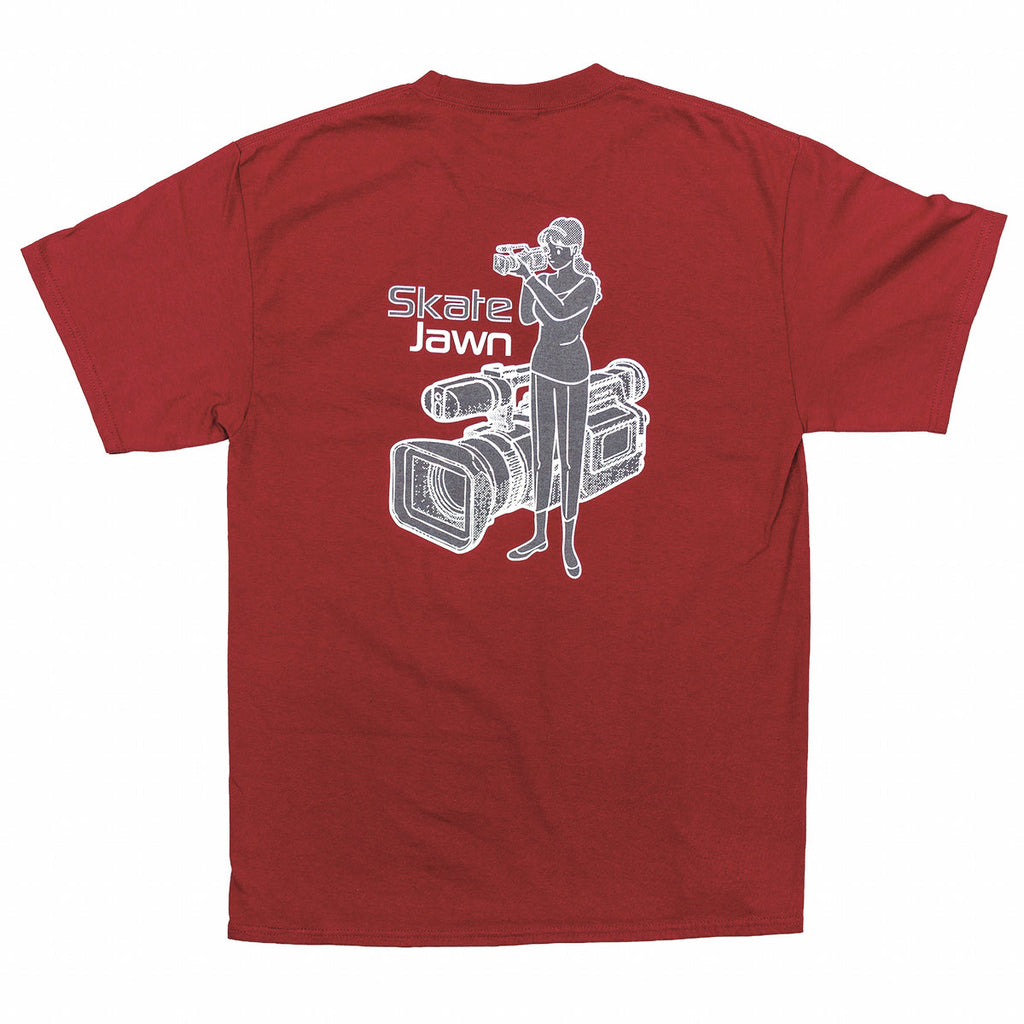 Skate Jawn Magazine Shirt VX Cardinal