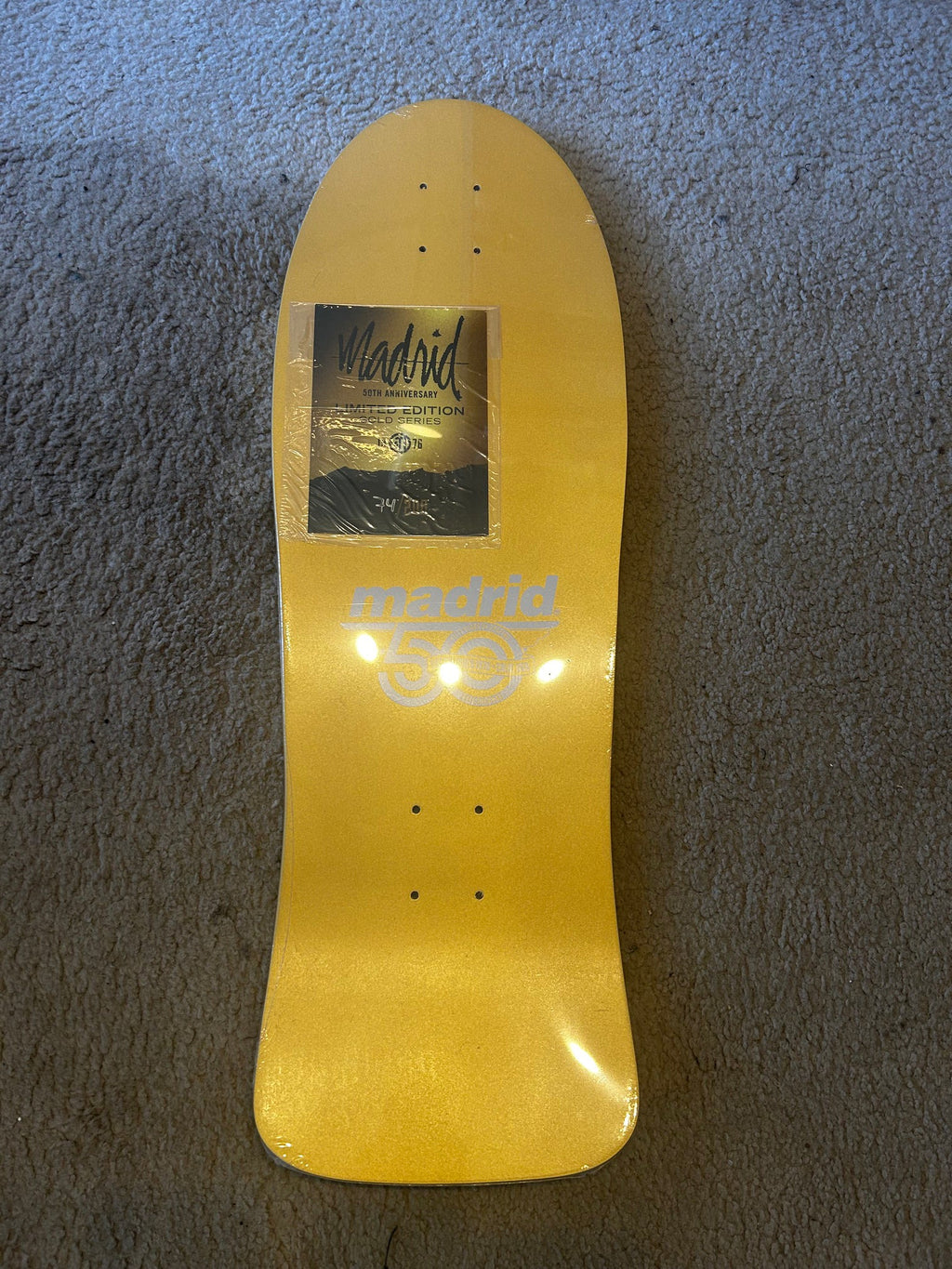 Madrid Skateboard Deck John Lucero Skateboarding Hall of Fame Signed 10" x 30"