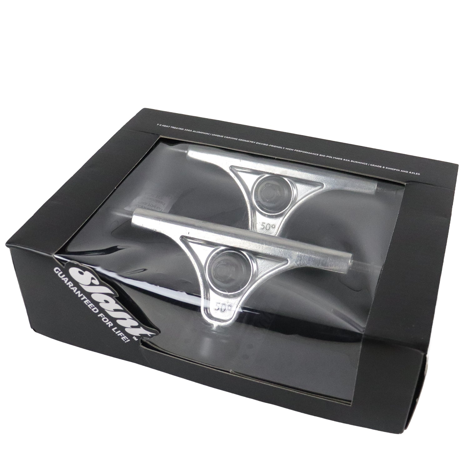 Slant Longboard Trucks Reverse Kingpin Raw/Black 150 (8.5" Axle)