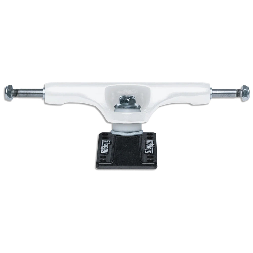 Slappy Skateboard Trucks ST1 Classic 8-Hole Baseplate White/Black 9.0"