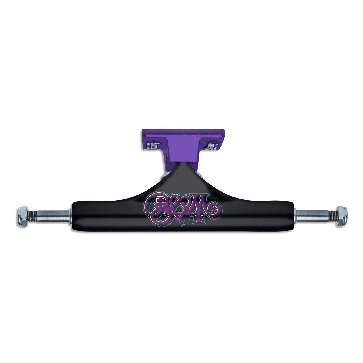 Slappy Skateboard Trucks ST1 Hollow Bam Margera Black/Purple 8.25"