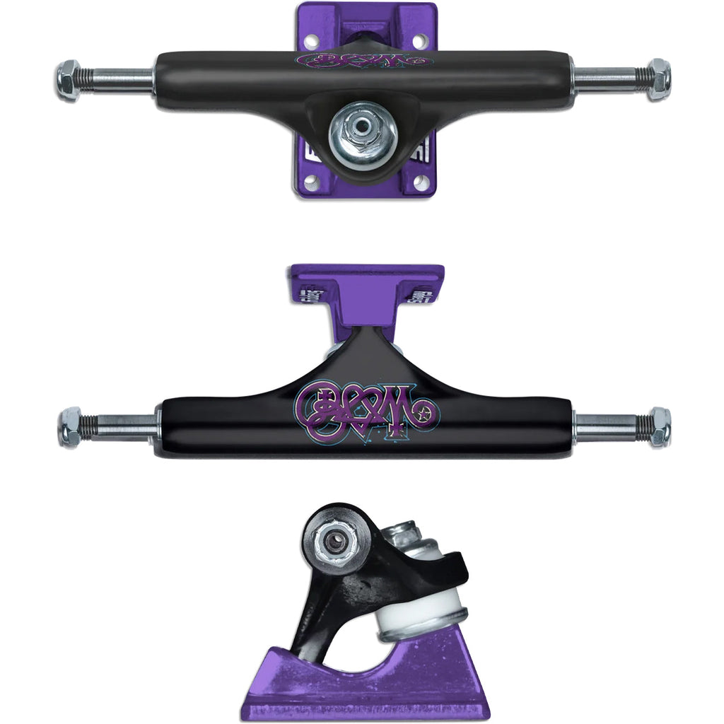 Slappy Skateboard Trucks ST1 Hollow Bam Margera Black/Purple 9.0"