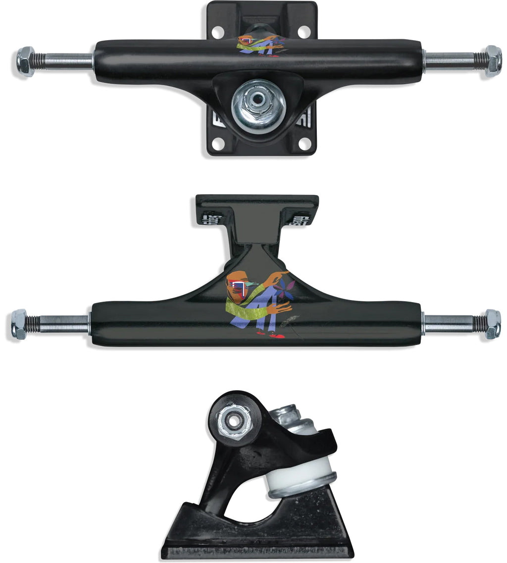 Slappy Skateboard Trucks ST1 Classic Hollow Flower 8.5" Pair