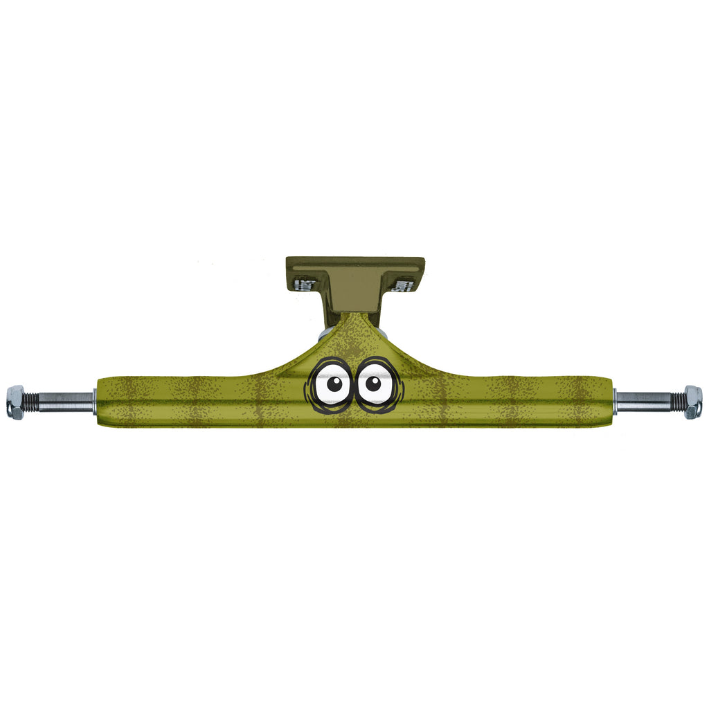 Slappy X Heroin Skateboard Trucks ST1 Hollow Pickle Green 9.5" (Pair)
