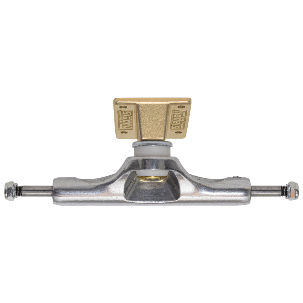 Slappy Skateboard Trucks Inverted Hollow Lights Ultra Low Kingpin 8.25" Polished/Gold/Gold